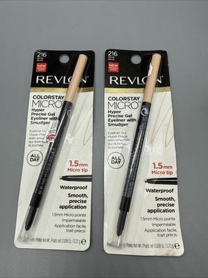 2 PACK COLORSTAY MICRO HYPER PRECISION GEL EYELINER ULTRA FINE TIP 216 BEIGE