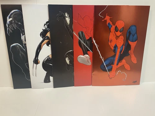 David Nakayama Color Bleed Lot (5) Marvel ASM, Miles, Venom, X-23, Black Cat NM+
