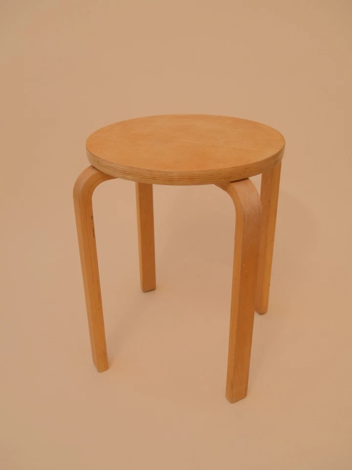 Ikea Frosta Wooden Stool Bent Plywood Side Table Plant Stand Artek Style - Image 4 of 4