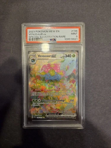 Pokémon TCG Venusaur EX 198/165 English Scarlet & Violet 151 SIR PSA 9