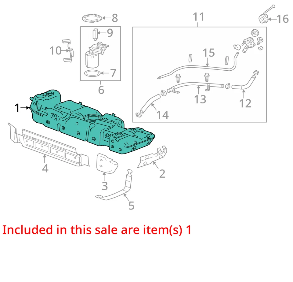 Se adapta a 17-20 CHEVY/GMC SUBURBAN SERIE 1500 Conjunto de tanque de combustible OEM Envío gratuito Foto 4 de 4