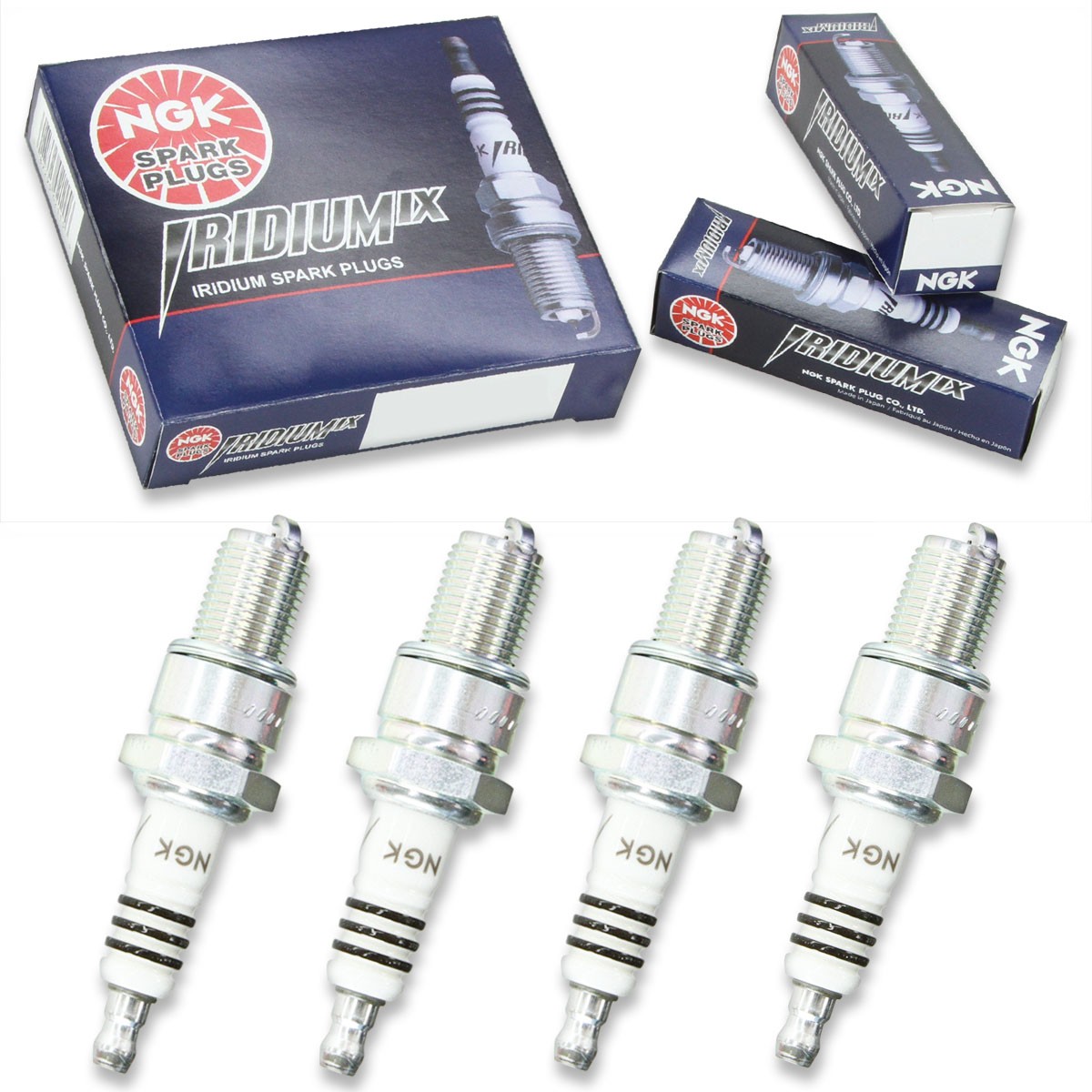 4pcs 2010 Husqvarna SM 125 NGK Iridium IX Spark Plugs 124cc 7ci Kit Set vk