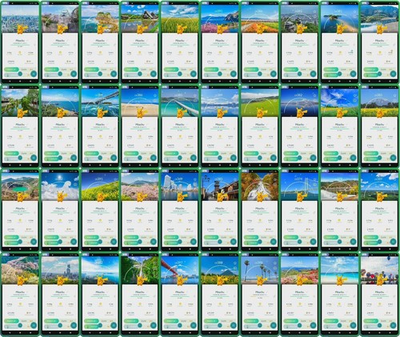 #ad Pokémon Go Shiny Pikachu Stamp Rally Background ✨ Mini PTC 80k Stardusts $75.00