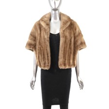 Light Brown Mink Stole- Size Free