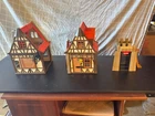 Playmobil STECK framework houses - vintage medieval bakery, house, jail !