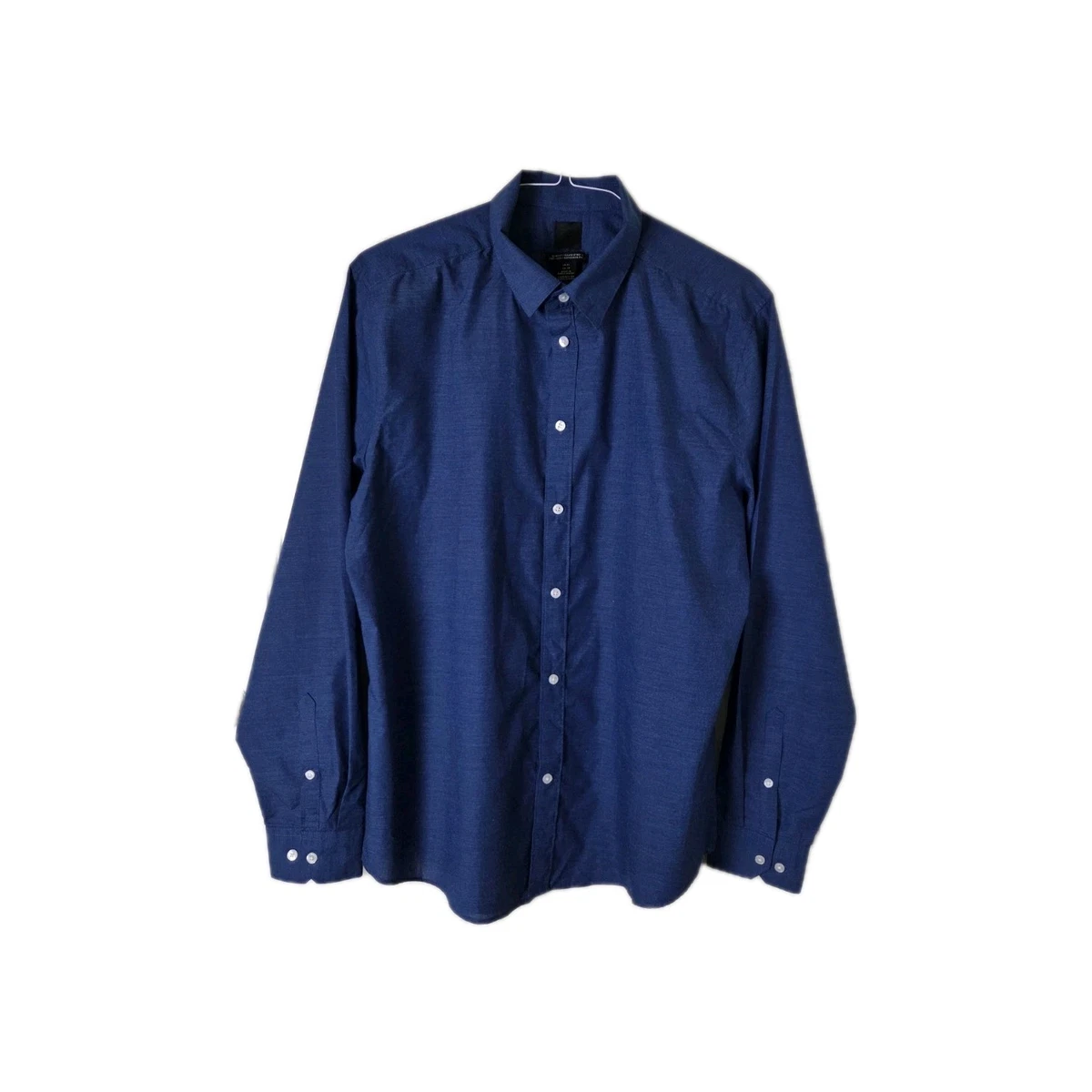 green emerald velvet dress H&M White Button Down Slim Fit Dress Shirt – Recycled Threads main image 1