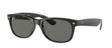 Ray-Ban New Wayfarer Polished Black 55 mm Sunglasses RB2132 901 55-18