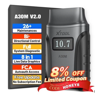 XTOOL A30M Scanner Bidirectional Code Reader Engine ABS TPMS Diagnostic