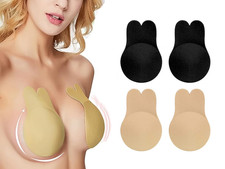 2 Pieces Summer Sticky Bra,Backless Strapless Bra Push Up,Adhesive Invisible