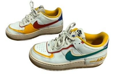 NIKE AIR FORCE 1 NIKE AF1 SHADOW SUMMIT WHITE-NEPTUNE GREEN SZ 6.5