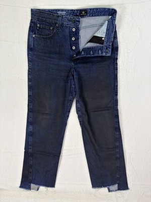 Adriano Goldschmied Jeans Womens 29 Blue Twisted Alexxis Vintage Fit Button Fly