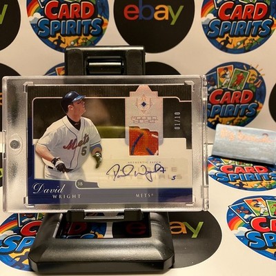 2005 Upper Deck Ultimate Collection David Wright 01/10 New York Mets Patch Auto