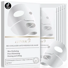 6 Pack Bio-Collagen Real Deep anti Wrinkle Lifting Mask,Overnight Hydrating Face