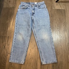 Vintage Levis 550 Relaxed Fit Husky Jeans Kids Size 27 Light Wash Denim Blue