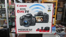 NEW Canon EOS Rebel T6 DSLR Camera Premium Kit W 2 lens case ect