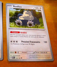 POKEMON 151 CARD CARTE RONFLEX 143/165 MEW FR VF JCC MINT 2023