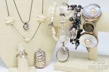 Sterling Silver Silpada Mother of Pearl Hammered 8 Pcs 257g 21104