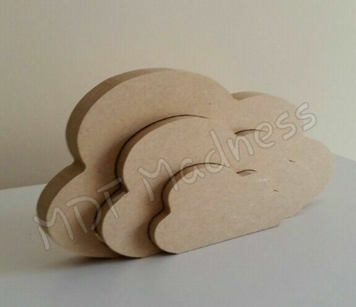MDF FORMA ARTESANAL. CUBE 3D DE MADERA. 18MM INDEPENDIENTE 20CM LARGO - Imagen 2 de 2