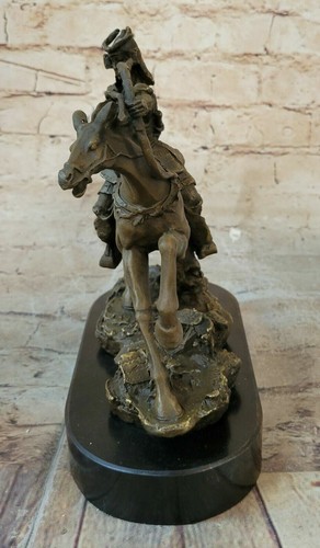 Signed Original Kamiko Japanese samurai Warrior Bronze Marble Sculpture Statue - Picture 4 of 7