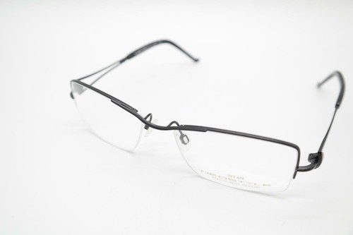 Vintage Neostyle Dynasty 755 810 Titan Black Burgundy Half Rim Glasses NOS - Picture 3 of 6