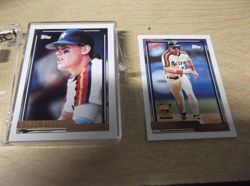 1992 TOPPS BASEBALL COMPLETE GOLD PARALLEL TEAM SET (28) HOUSTON ASTROS