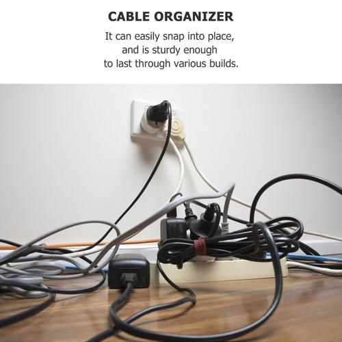 24 Pcs Cable Management Comb Set Power Cord Clamp Child Office Gaming - Imagen 5 de 12
