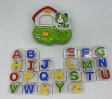 Leap Frog Fridge Phonics Magnetic Alphabet ABC Scout Puppy Capital Letters READ