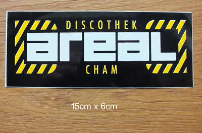 Old sticker decal vintage discotheque area Musicpark Cham Club cult disco