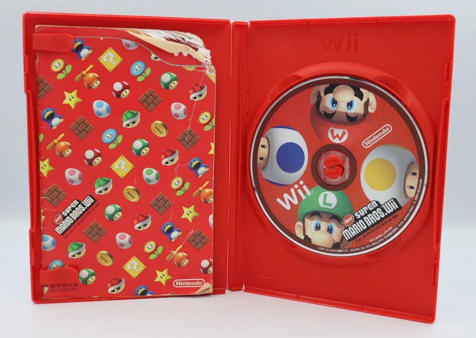 New Super Mario Bros. Nintendo Wii Japanese Game REGION LOCKED CIB Complete Used - Image 4 of 4