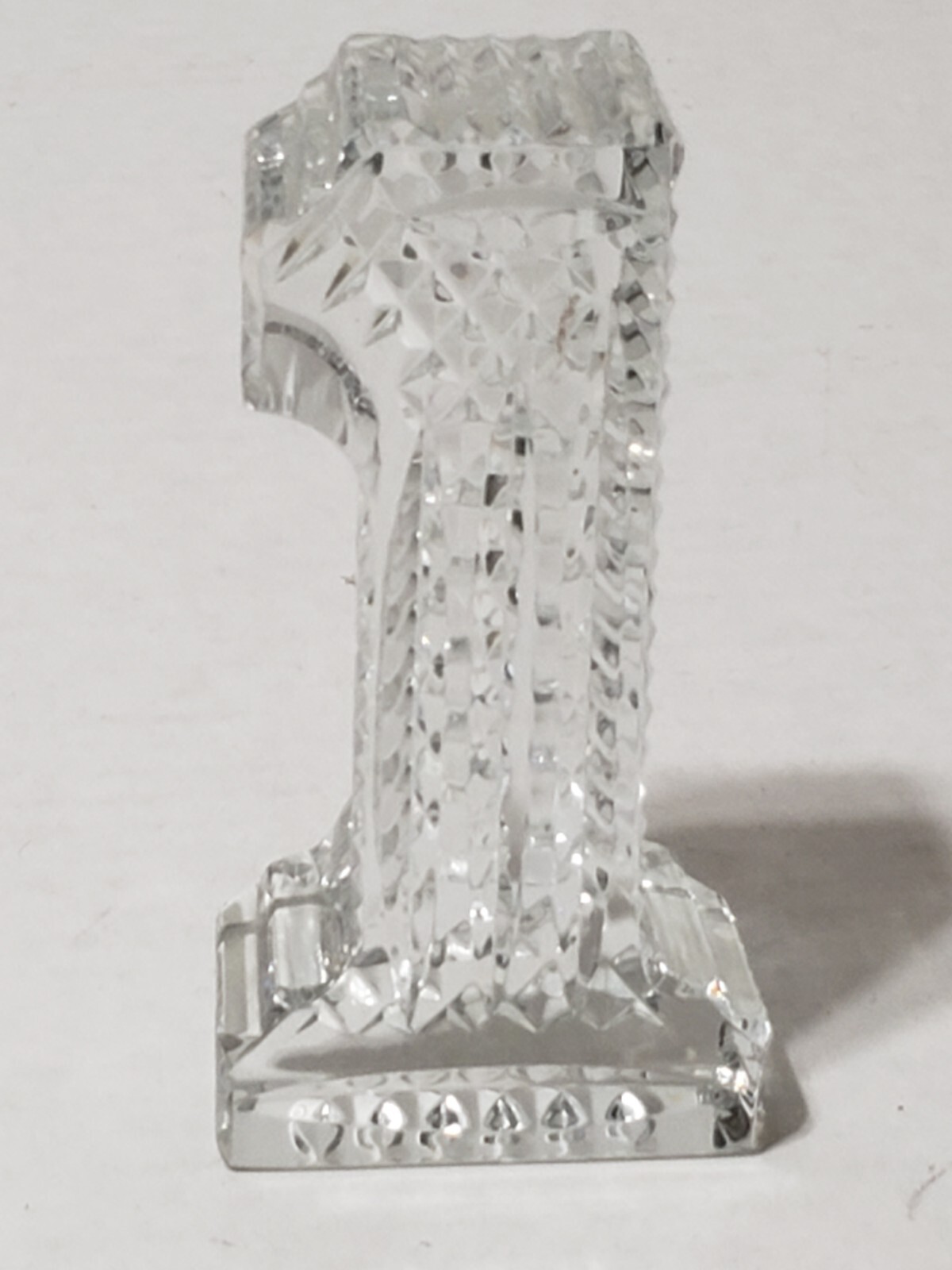 Waterford Crystal Number One 1 Paperweight Figurine 5" eBay