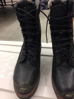 used chippewa logger boots