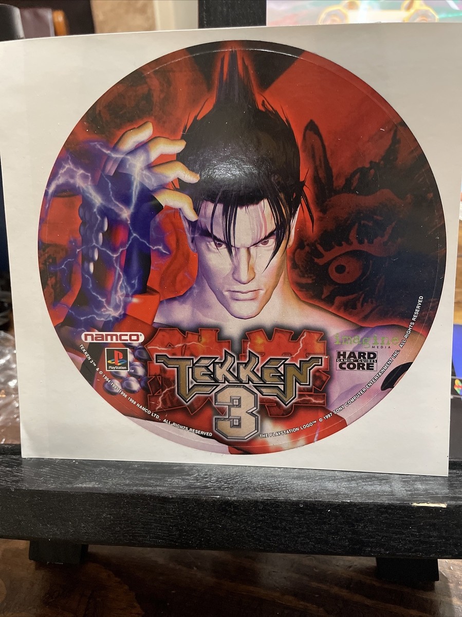 Tekken 3 Promo Sticker Store Display PS1 Vintage 1997 PlayStation