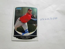 2013 Bowman Chrome Andry Ubiera signed Baseball Card