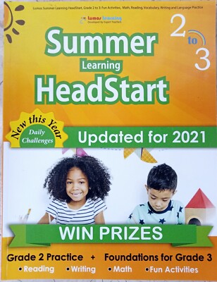 Lumos Summer Learning HeadStart Grade 2 to 3 Math Reading + Etc UPDATED for 2021