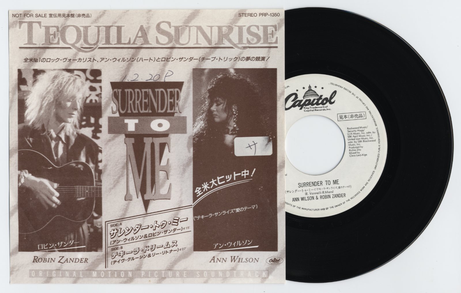 Ann Wilson And Robin Zander Tequila Sunrise 7 Japan White Label Promo Only 45 Ebay Ann Wilson And Robin Zander Tequila Sunrise 7 Japan White Label Promo Only 45 Ebay