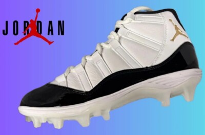 Jordan 11 Retro DMP Gratitude TD Football Cleats FV5374-107 US Mens 11