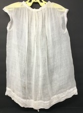 Vintage Victorian Toddlers Girls Sheer Off White Dress