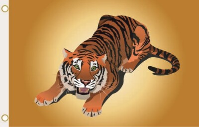 Fahne Flagge Tiger Motiv Nr. 27 Hissflagge 90 x 150 cm
