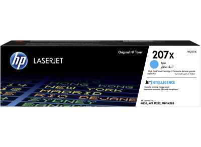 HP 207X Toner Cyan | LaserJet Pro M255dw M255nw M282nw MFP M283fdn Original OVP