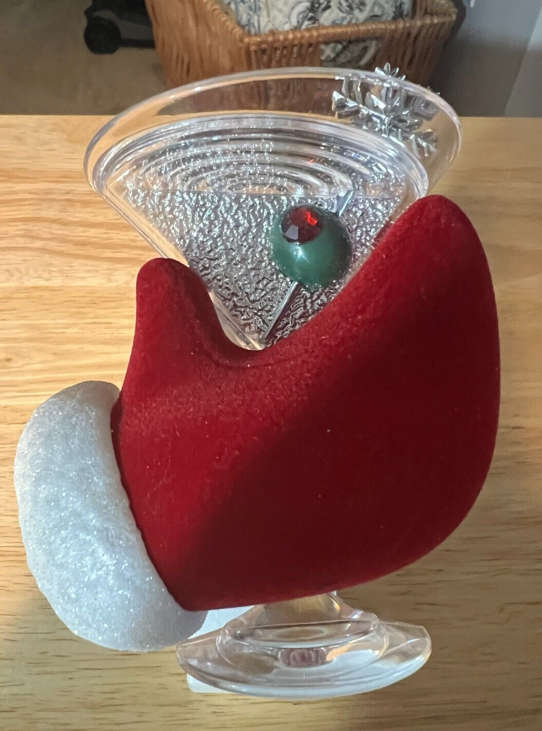 SANTA RED GLOVE CHRISTMAS MARTINI Wallflower NIGHTLIGHT Plug-In Bath+Body Works-image