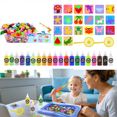 Magic Water Elf Toy Kit 20 colors*60ml Capacity Water Elf Set  20 Shape Molds