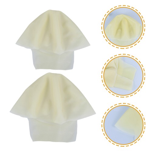 2 Pcs Bald Hat Bald Head Costume Bald Head Hat Fancy Dress Accessories Bald Wigs