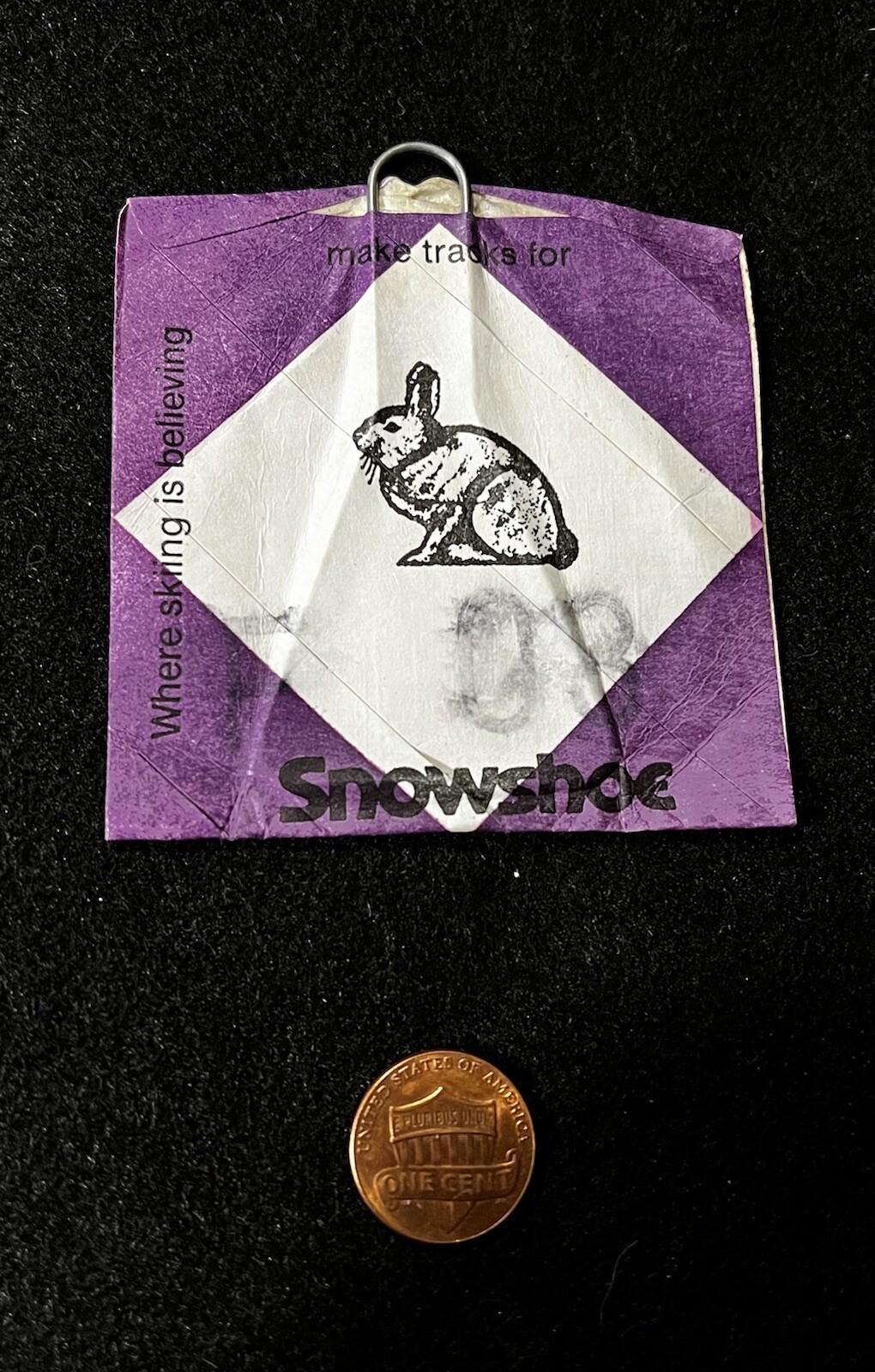 SNOWSHOE 1990’s Ski Lift Ticket WEST VIRGINIA Souvenir Resort Travel