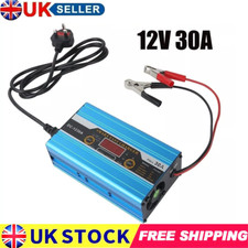 12V 30A Leisure LCD Battery Charger Fit Caravan Campervan Motorhome Marine Boat#