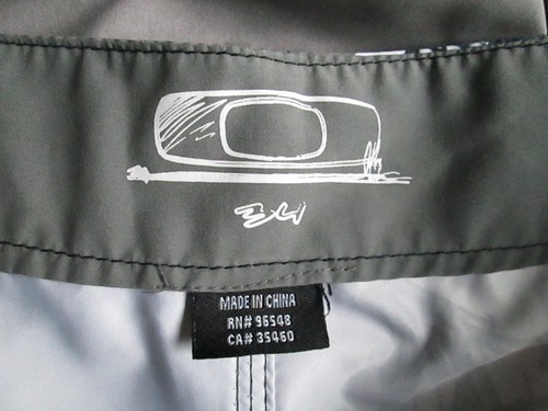 DE COLECCIÓN OAKLEY GRIS BOARDSHORTS CALAVERA GRÁFICO HOMBRES 34 ¡CON PEINE DE CERA SURF AJUSTABLE! - Imagen 8 de 9