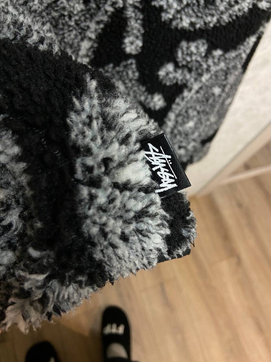 Stussy Paisley Hooded Sherpa Jacket XXL | eBay