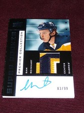 2014-15 UD Premier Sam Reinhart 83/99 Auto 3CLR Patch Super Rookie RC CUP GWG!