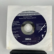 New Dell Windows Vista Business 32Bit SP1 Reinstallation CD 0J229H (No Key)