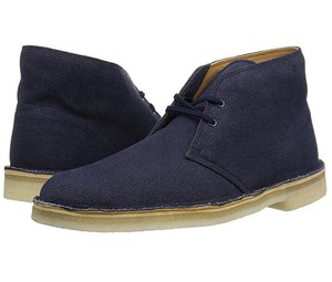 clarks desert boots navy