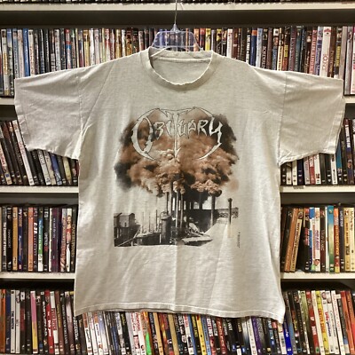 Vintage 1994 Obituary World Demise Tour Death Metal Band T-Shirt 